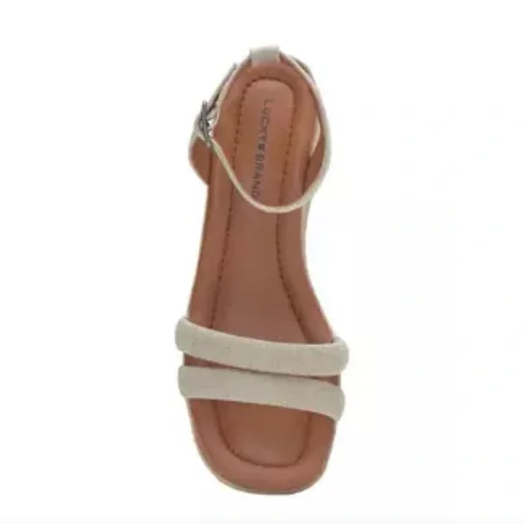 Lucky Brand Nasli Natural Linen Wedge Sandals Size 8.5 
Espadrille - Picture 5 of 5